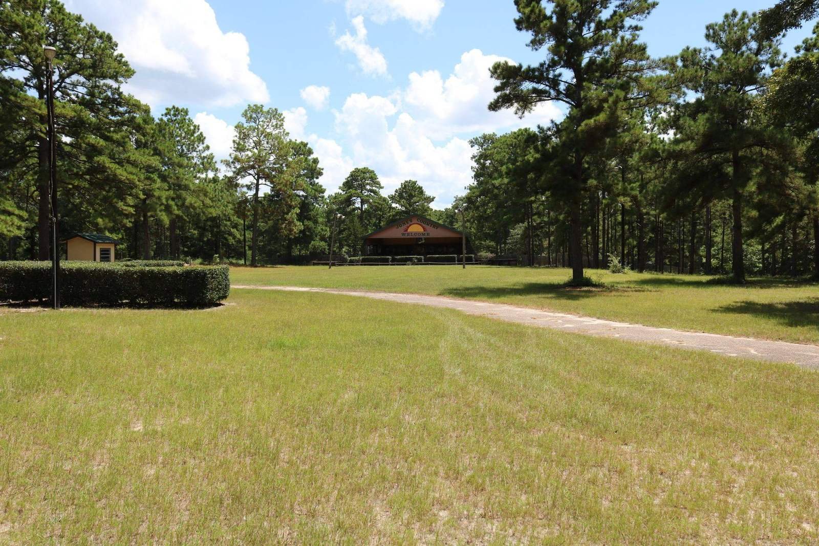 Jones Country stage at the end of the lawn