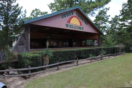 The covered Jones Country outdoor stage