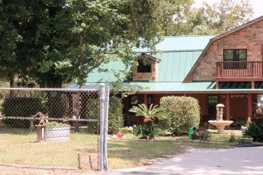 Two-story brick residence