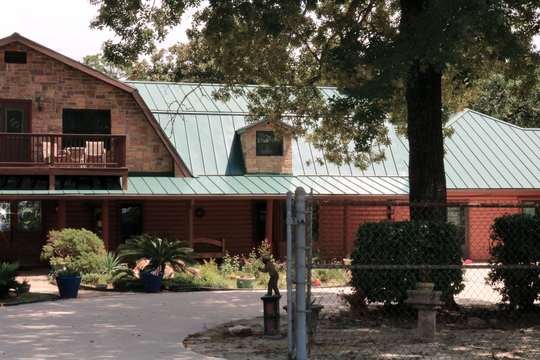 George Jones’ two-story log home